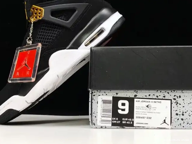 Cheap 308497-032 Air 4 Metallic Jordan Royalty Gold-White Black 0323
